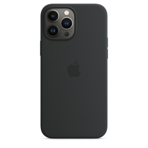 Луксозен силиконов гръб оригинален MHLG3ZM/A OFFICIAL Apple Silicone Case With MagSafe за Apple iPhone 13 Pro Max 6.7 черен